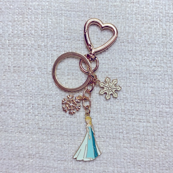 Disney Inspired Frozen Elsa Purse Charm Keychain NWT - Picture 3 of 3